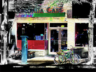 Museum Quality Photographic Art - 2010 Virginia Cafe in tattoo colors