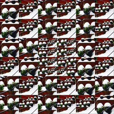 Museum Quality Photographic Art - 2009 Snow-Capped Planters (sold)