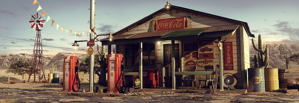 eugeniogarcia - Desert Gas Station