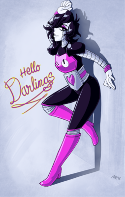 Amanda Thompsons Art Portfolio - Mettaton Pinup