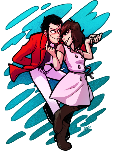Amanda Thompsons Art Portfolio - Lupin and Fujiko