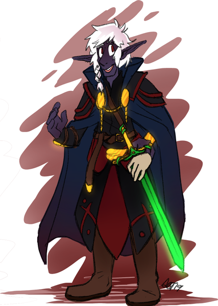 Amanda Thompsons Art Portfolio - Hexblade Kthriss Outfit Design