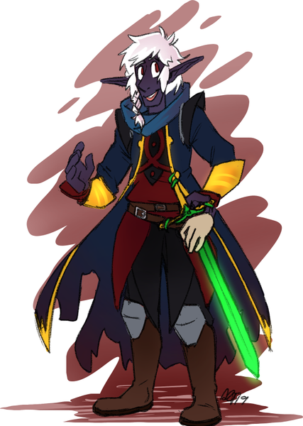 Amanda Thompsons Art Portfolio - Hexblade Kthriss Outfit Design