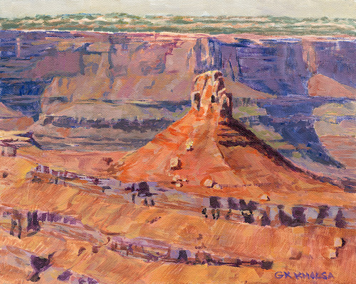 Gurukirn Khalsa - Fine Artist - Dark Horse Moab - Acrylic - 8x10
