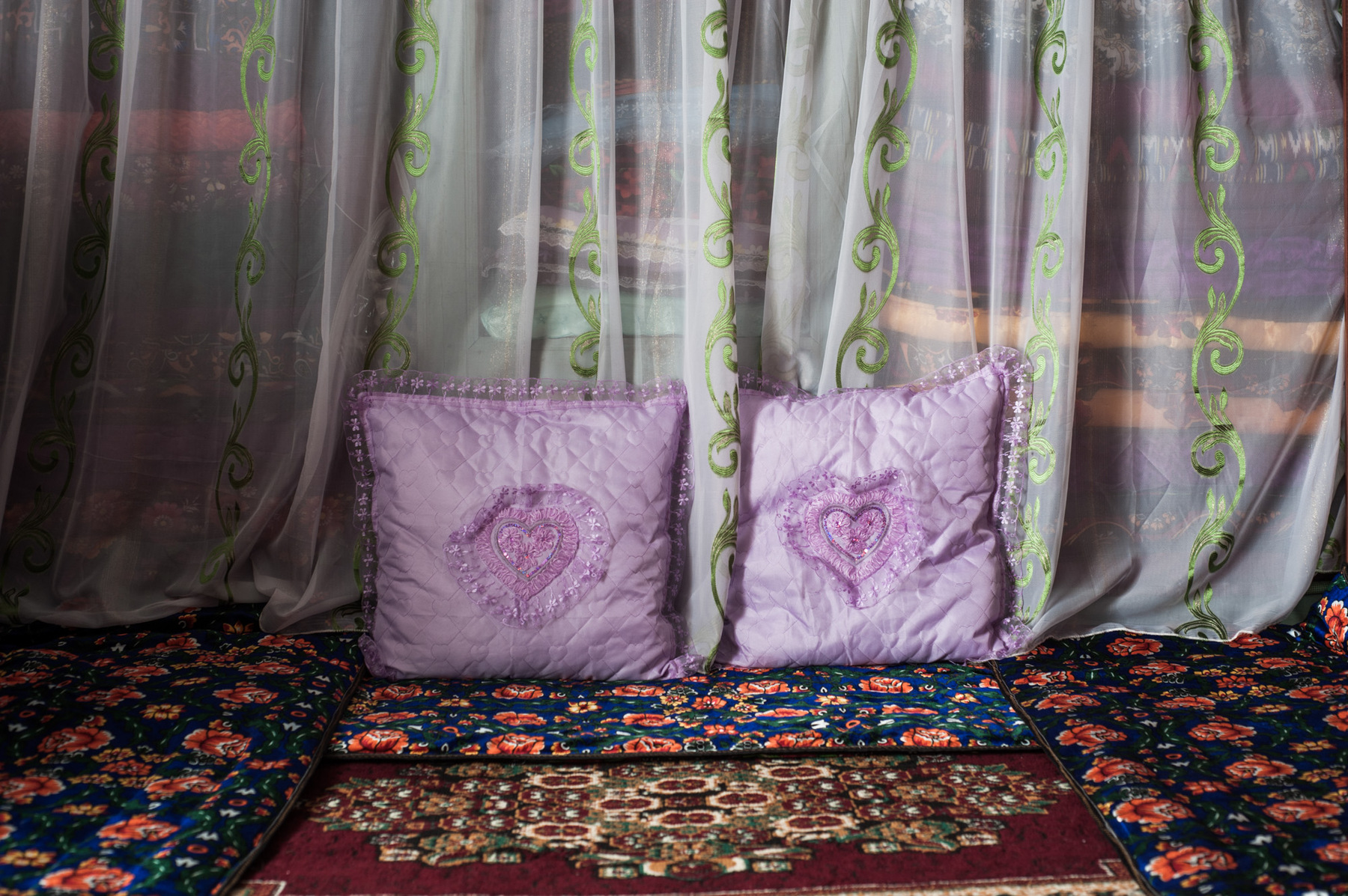 Konstantin Salomatin - 12 The room of married couple of Tulkinjan and Maksuda Kabayerovs. Tajikistan, Sugd region, Obi-Asht township.