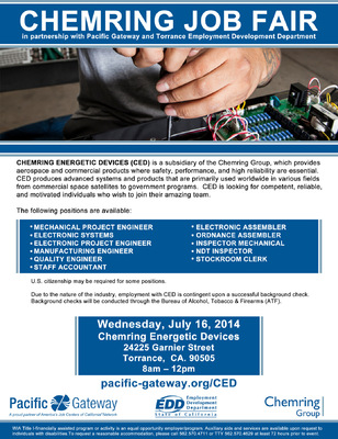 Jaime Arias Portfolio - Chemring Job Fair Flyer