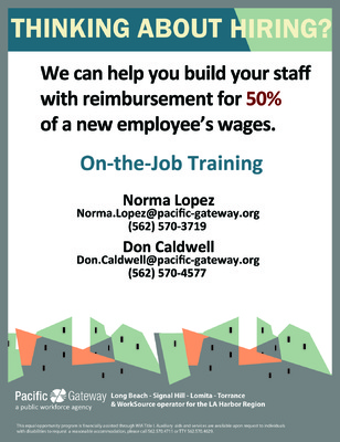 Jaime Arias Portfolio - On-the-Job Training Flyer