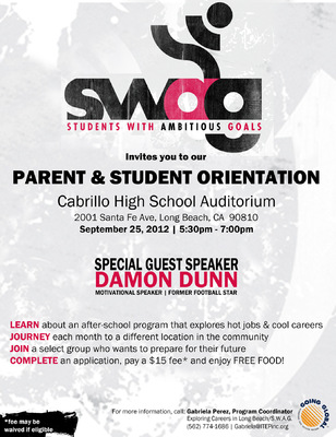 Jaime Arias Portfolio - Students With Ambitious Goals Flyer