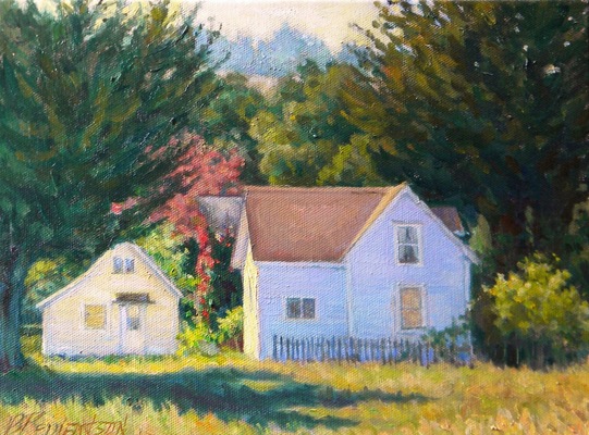Barbara Reinertson - A Corner of Nicasio 12 x 9