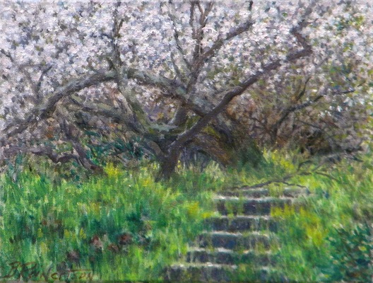 Barbara Reinertson - Stairs To Spring 12 x 9