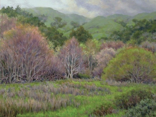 Barbara Reinertson - Misty Spring Day 24 x 18
