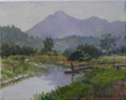 Barbara Reinertson - Mt. Tam In The Mist 10 x 8