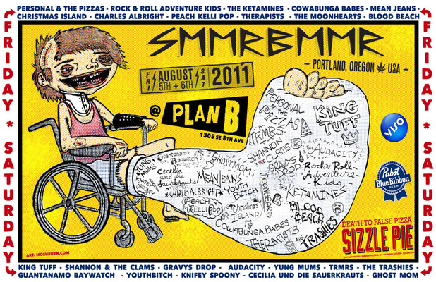 Moshburn - SMMR BMMR festival poster 20x12