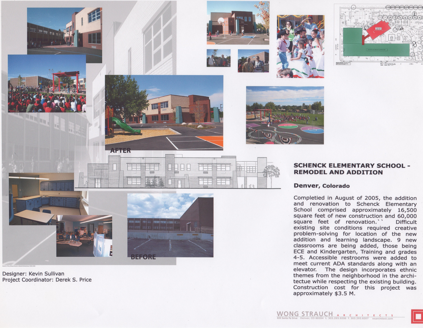 Derek Scott Price, AIA, LEED AP - Schenck Elementary School, Denver - Wong Strauch