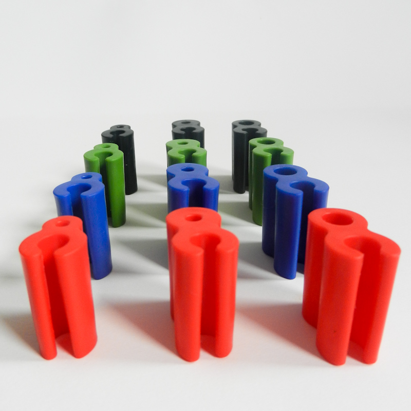 Atticus Anderson Portfolio - Grip Clips in All Shapes and Sizes, Spring 2013 Injection Molded Santoprene 40A Grip Clips in all colors and sizes from the First Production Run.
