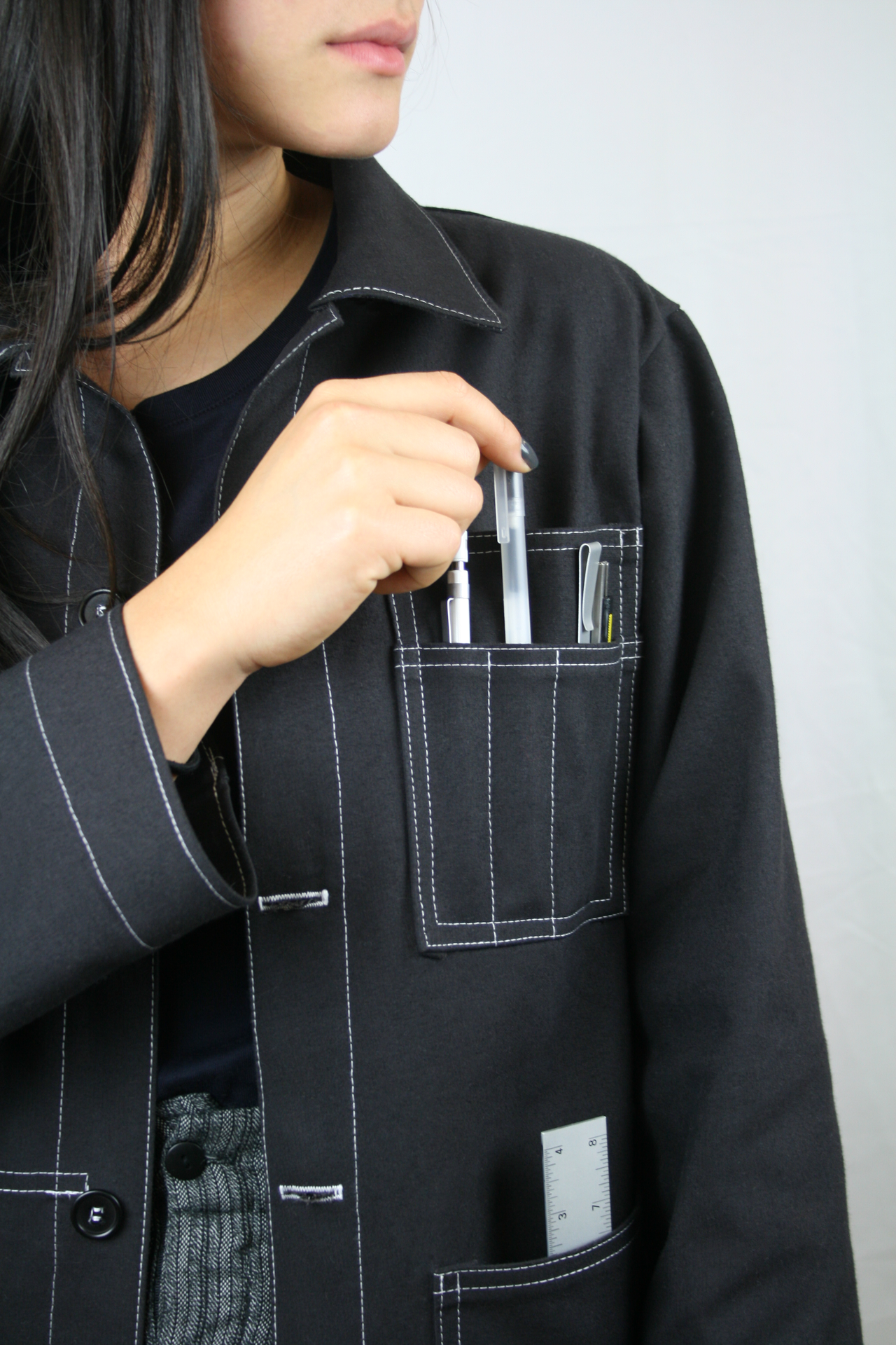 prison blues chore coat